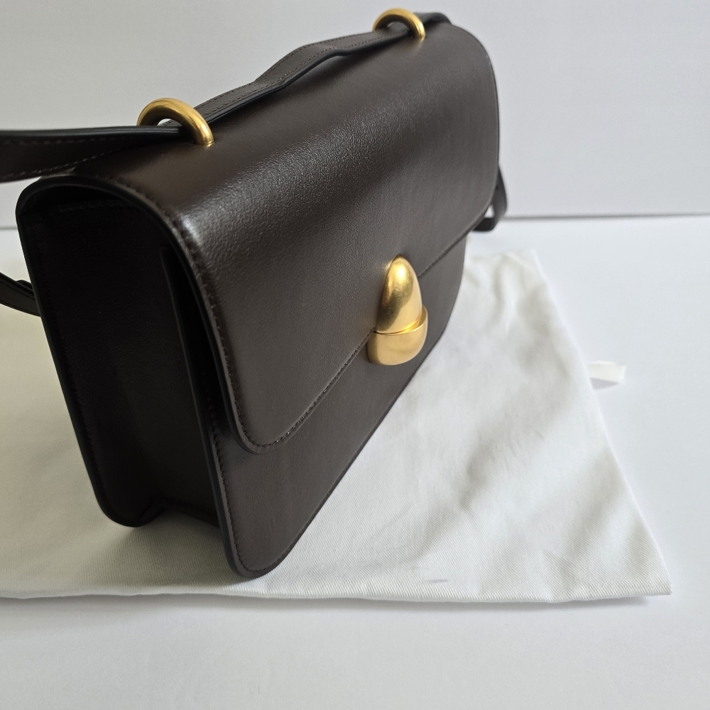 NWOT - Neous Phoenix Leather Shoulder Bag Dark Chocolate - Picture 3 of 15